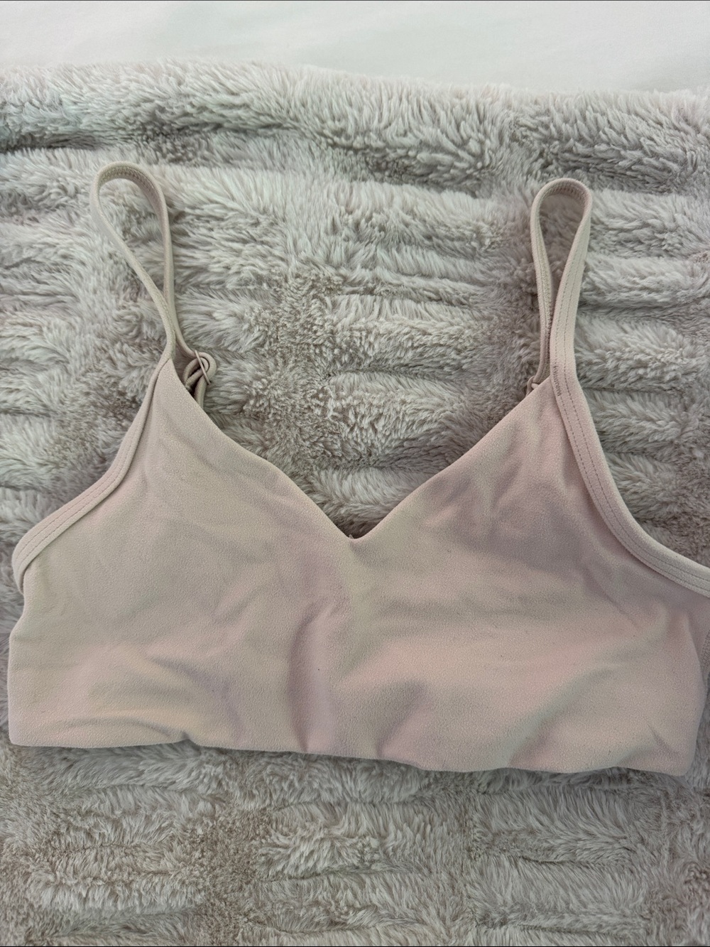 Aritzia Pale Blush Wireless Bralette